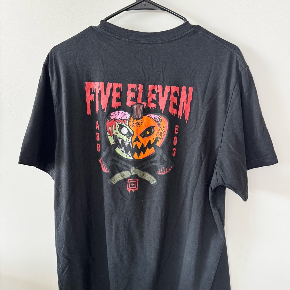 5.11 Tactical Black Tee with Red Accents - Picture 2 of 3